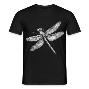 Dragonfly - Men's T-Shirt - black - Front - AI Model Male 178 light (178cm)