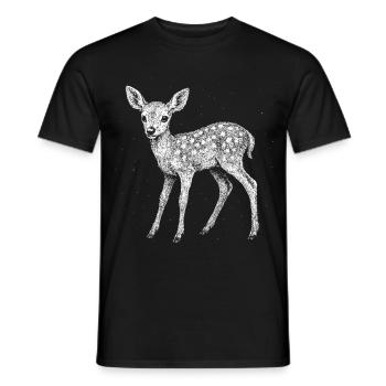 Faon - T-shirt homme - noir - Devant - AI Model Male 178 light (178cm)