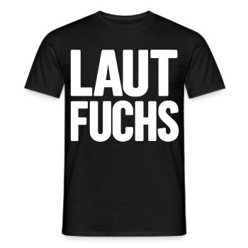 LAUTFUCHS - Männer T-Shirt - Schwarz - Vorne - AI Model Male 178 light (178cm)