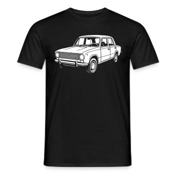 Straßenklassiker Ostblock - Männer T-Shirt - Schwarz - Vorne - AI Model Male 178 light (178cm)