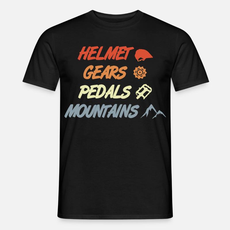 Lustiger Mountainbiking Spruch - Männer T-Shirt - Schwarz