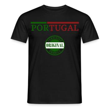 Portuguese Pride, I love Portugal - Men's T-Shirt - black - Front - AI Model Male 178 light (178cm)