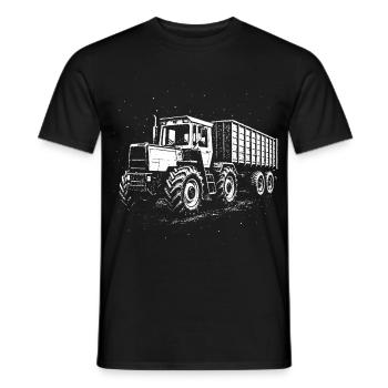 Centrale électrique la nuit - T-shirt homme - noir - Devant - AI Model Male 178 light (178cm)