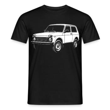 Geländelegende - Männer T-Shirt - Schwarz - Vorne - AI Model Male 178 light (178cm)
