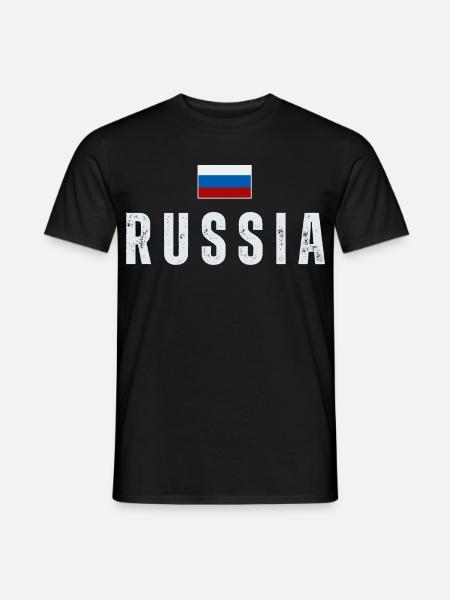 Russian flag, Russian pride - Men's T-Shirt - black