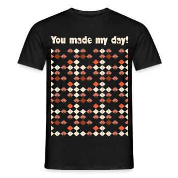You made my day - Männer T-Shirt - Schwarz - Vorne - AI Model Male 178 light (178cm)