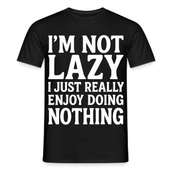 Faul mit Stil - Männer T-Shirt - Schwarz - Vorne - AI Model Male 178 light (178cm)