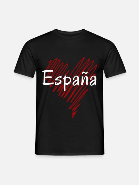 I love Spain, Spanish pride - Men's T-Shirt - black