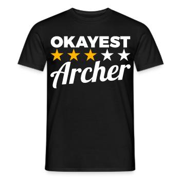 Archer moyen - T-shirt homme - noir - Devant - AI Model Male 178 light (178cm)