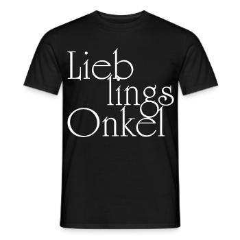 Lieblingsonkel - Onkel - Männer T-Shirt - Schwarz - Vorne - AI Model Male 178 light (178cm)
