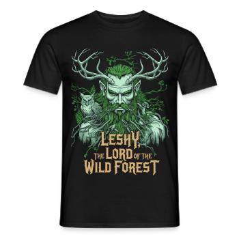 Leshy Herr des wilden Waldes Design - Männer T-Shirt - Schwarz - Vorne - AI Model Male 178 light (178cm)