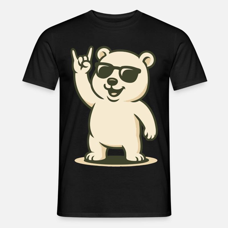 Arctic Rocker - Männer T-Shirt - Schwarz