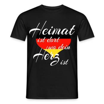 Germany - - Men's T-Shirt - black - Front - AI Model Male 178 light (178cm)
