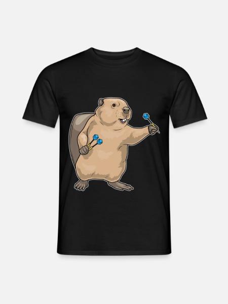 Beaver Dart Dart - Men's T-Shirt - black