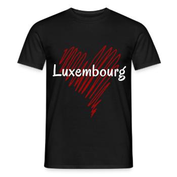 Ich liebe Luxemburg, Luxembourg Pride - Männer T-Shirt - Schwarz - Vorne - AI Model Male 178 light (178cm)