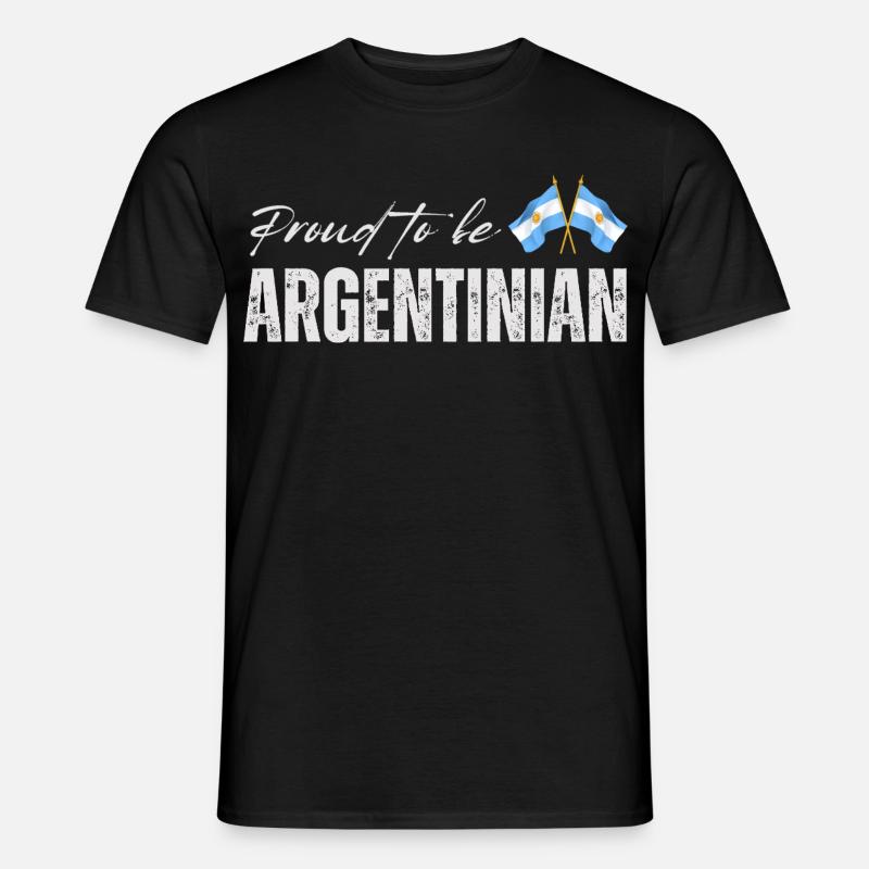 Stolzer Argentinier, ich liebe Argentinien - Männer T-Shirt - Schwarz