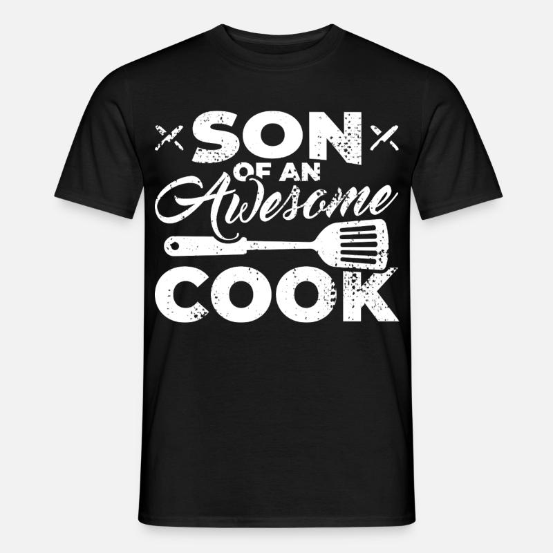 Sohn eines tollen Kochs - Männer T-Shirt - Schwarz