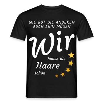 Aussi bons que soient les autres, les cheveux sont beaux - T-shirt homme - noir - Devant - AI Model Male 178 light (178cm)
