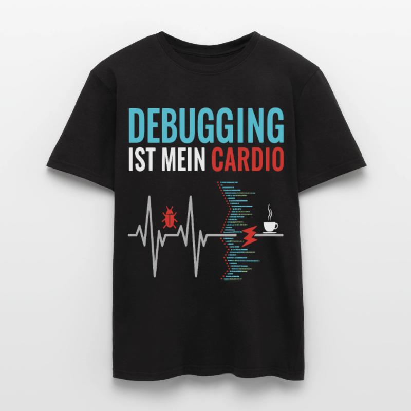 Debugging is my cardio - programmer nerd Men's T-Shirt