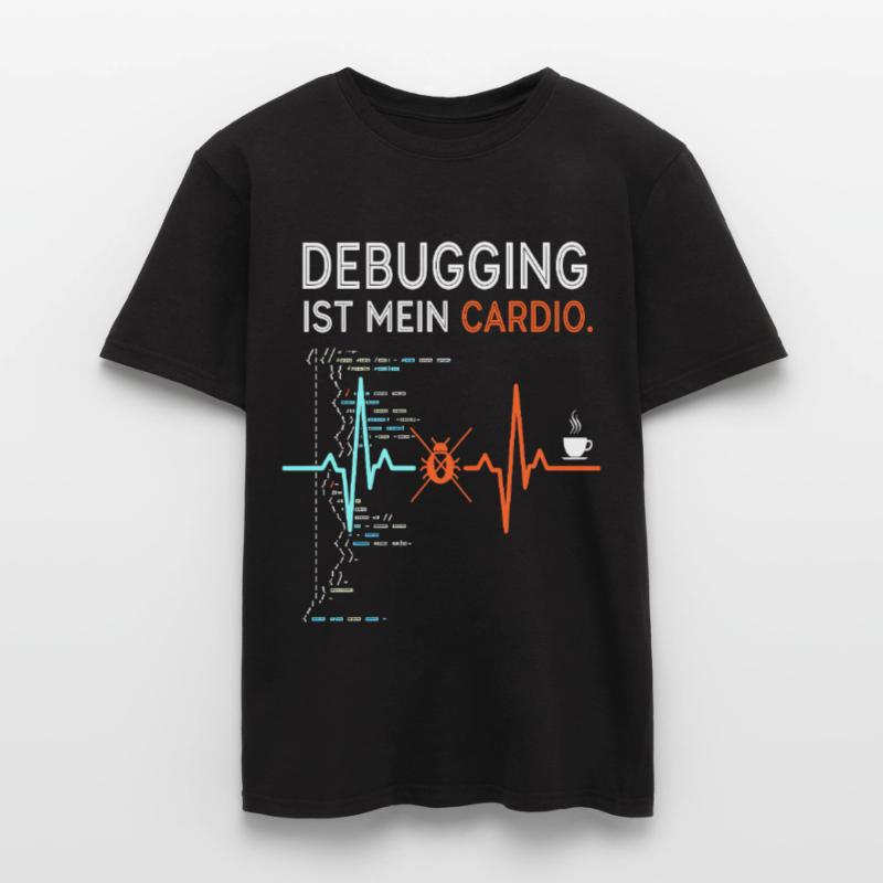Debugging is my cardio - computer nerd Men's T-Shirt