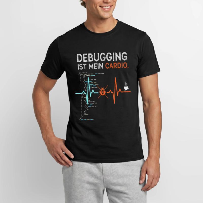 Debugging is my cardio - computer nerd Men's T-Shirt