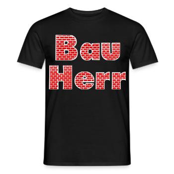 Brick wall builder - Men's T-Shirt - black - Front - AI Model Male 178 light (178cm)