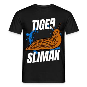 Tiger Slimak Shirt | Funny shirt - Men's T-Shirt - black - Front - AI Model Male 178 light (178cm)