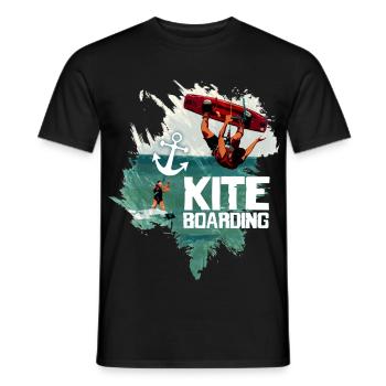 Ride the Wind - Men's T-Shirt - black - Front - AI Model Male 178 light (178cm)