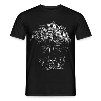 Nordic power - Men's T-Shirt - black - Front - AI Model Male 178 light (178cm)