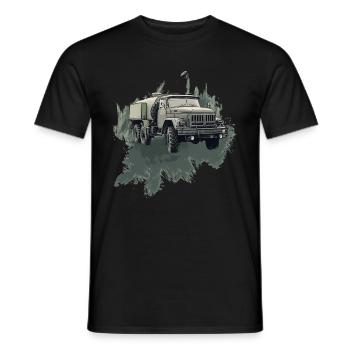 ZIL 131 – Icon of the Road - Men's T-Shirt - black - Front - AI Model Male 178 light (178cm)