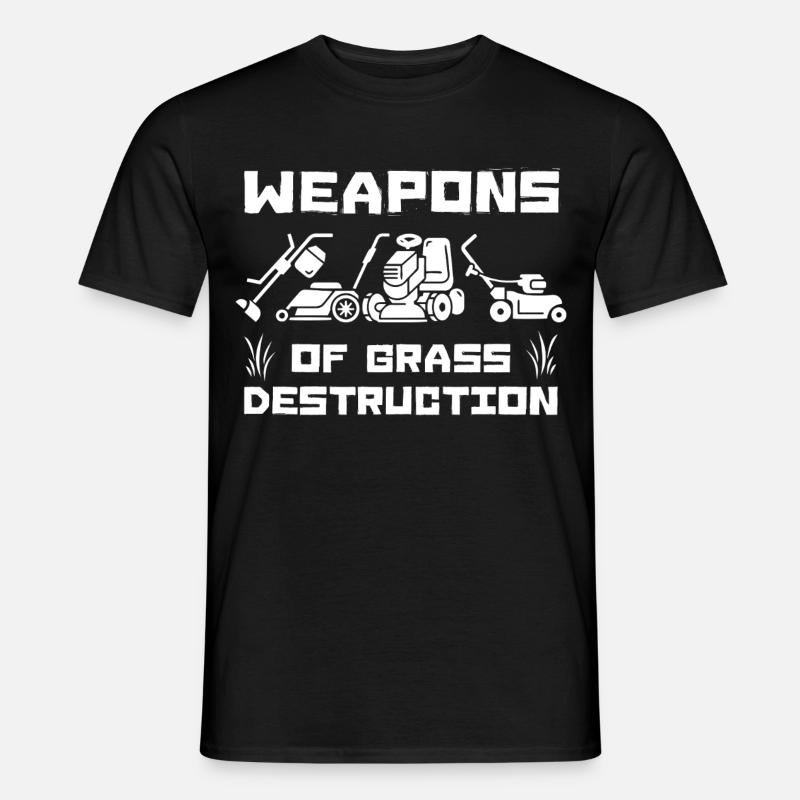 Rasen-Rambo - Männer T-Shirt - Schwarz