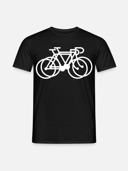 2 schöne Rennräder – Doppelte Leidenschaft - Männer T-Shirt - Schwarz