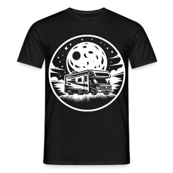 Camping-car Silhouette Camping Reis - T-shirt homme - noir - Devant - AI Model Male 178 light (178cm)