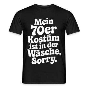 70s Costume Is In The Lingerie 70s Party 70s - Men's T-Shirt - black - Front - AI Model Male 178 light (178cm)
