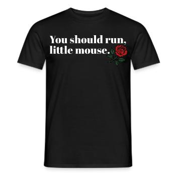 Run Baby Run – Dark Booktok Design - Männer T-Shirt - Schwarz - Vorne - AI Model Male 178 light (178cm)