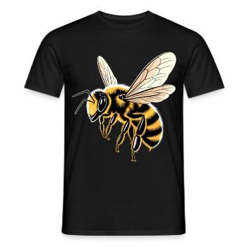 Bienen Imker Honig Bienenzüchter Bees Süße Biene - Männer T-Shirt - Schwarz - Vorne - AI Model Male 178 light (178cm)