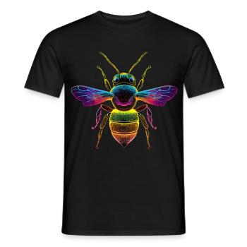 Bienen Imker Honig Bienenzüchter Bees Süße Biene - Männer T-Shirt - Schwarz - Vorne - AI Model Male 178 light (178cm)