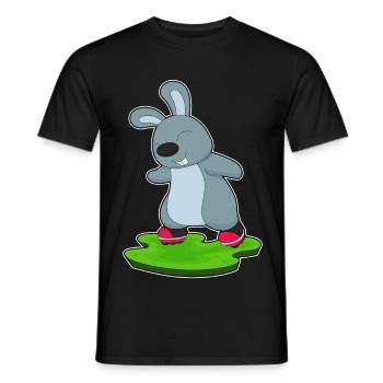 Hase Inline skating Inline skates - Männer T-Shirt - Schwarz - Vorne - AI Model Male 178 light (178cm)