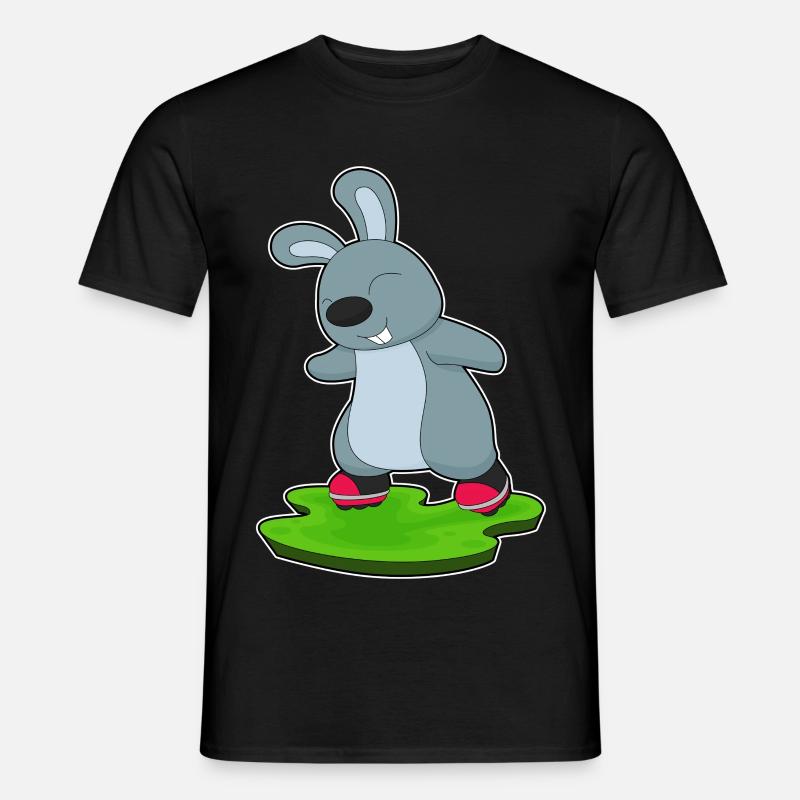 Hase Inline skating Inline skates - Männer T-Shirt - Schwarz
