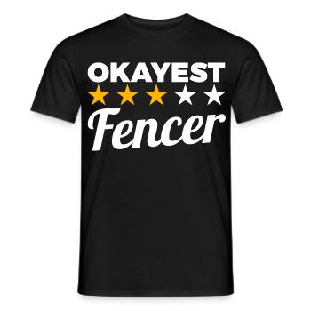 Best Fencer - Men's T-Shirt - black - Front - AI Model Male 178 light (178cm)