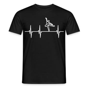 Danseuse de ballet Pulsschlag - T-shirt homme - noir - Devant - AI Model Male 178 light (178cm)