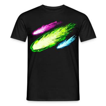 Explosion von bunten Drachen - Männer T-Shirt - Schwarz - Vorne - AI Model Male 178 light (178cm)