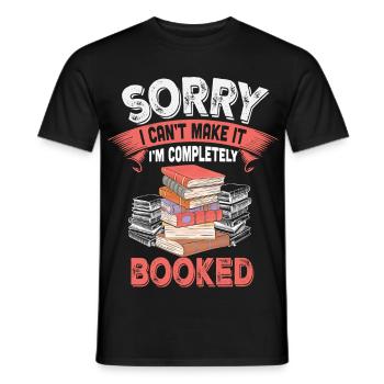 Humour Livre et Lecture Noire et Rose - T-shirt homme - noir - Devant - AI Model Male 178 light (178cm)
