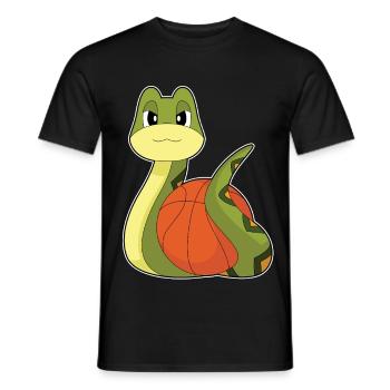 Schlange Basketballspieler Basketball - Männer T-Shirt - Schwarz - Vorne - AI Model Male 178 light (178cm)
