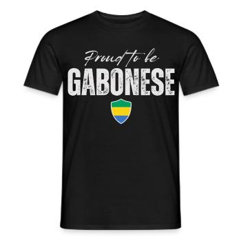 Gabuner stolz, Made in Gabon - Männer T-Shirt - Schwarz - Vorne - AI Model Male 178 light (178cm)