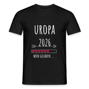Uropa 2026 Geschenk Urenkel Verkündung - Männer T-Shirt - Schwarz - Vorne - AI Model Male 178 light (178cm)