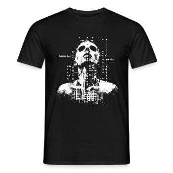 Elektronische Körpermusik – Mensch - Männer T-Shirt - Schwarz - Vorne - AI Model Male 178 light (178cm)