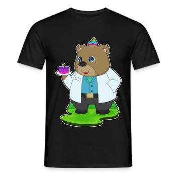 Bär Geburtstag Arzt - Männer T-Shirt - Schwarz - Vorne - AI Model Male 178 light (178cm)