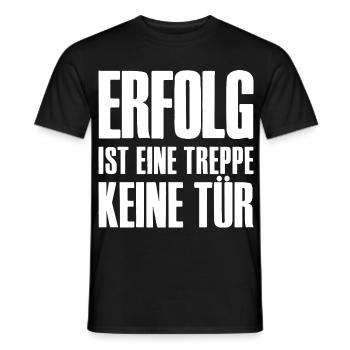 Success Slogan Online Business Affiliate - Men's T-Shirt - black - Front - AI Model Male 178 light (178cm)