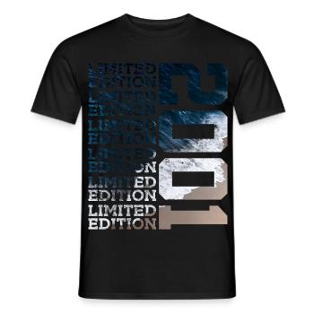 LIMITED EDITION 2001 25 YEARS 25TH BIRTHDAY - Men's T-Shirt - black - Front - AI Model Male 178 light (178cm)